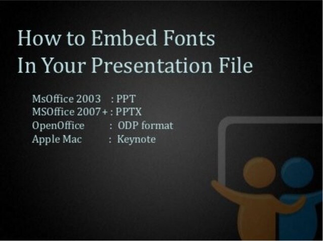 powerpoint for mac 2017 embed fonts